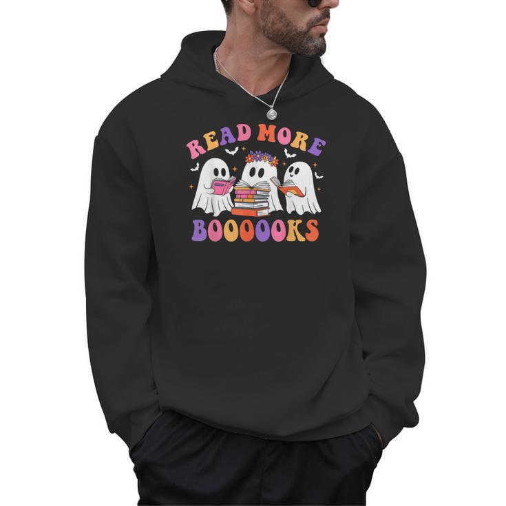 Cute Ghost Read More Books Lover Teacher Halloween Costume Men Hoodie