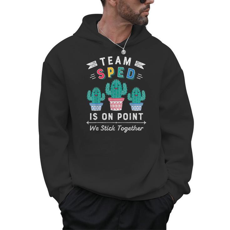 Cute SPED Teacher Special Education Cactus SPED Teacher Men Hoodie