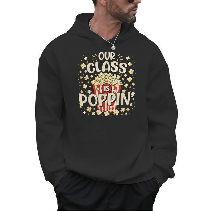 Cute Teacher Popcorn Day Men Hoodie