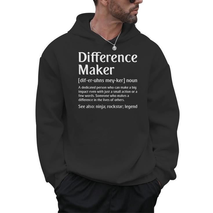 Difference Maker Definition Vintage Teachers Mom Boss Women Men Hoodie
