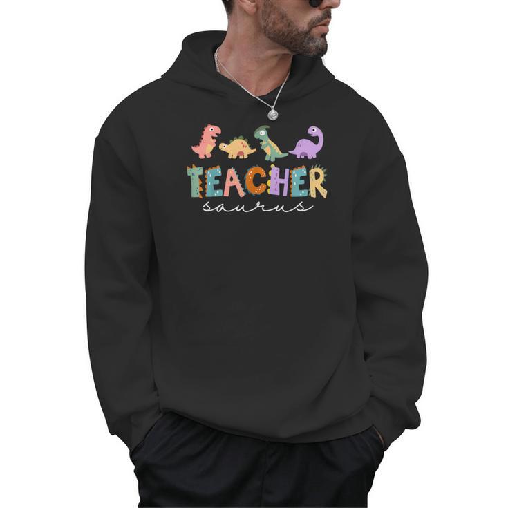 Dinosaur Teacher Teachersaurus Rex Dino Men Hoodie