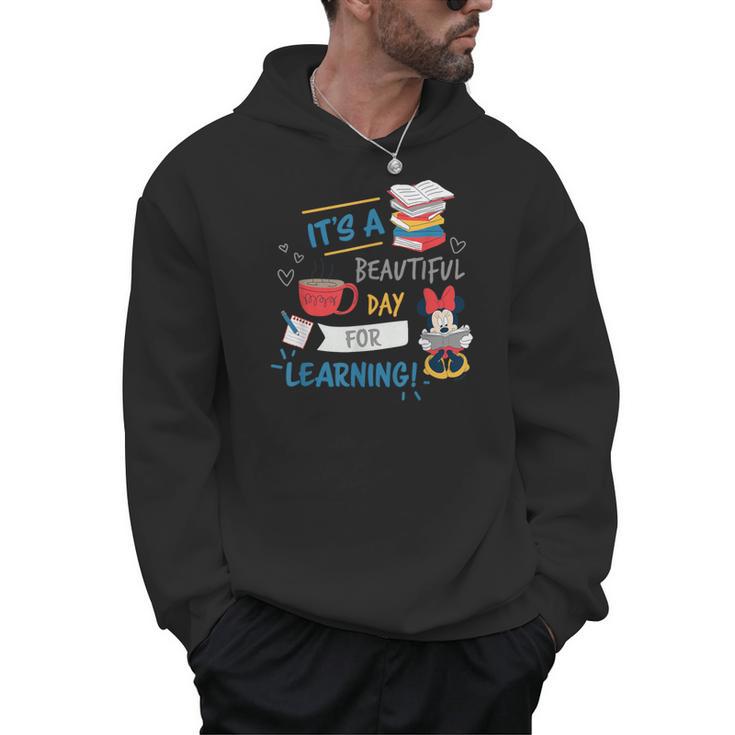Disney Minnie Mouse Beautiful Day For Learning Teacher's Day Men Hoodie