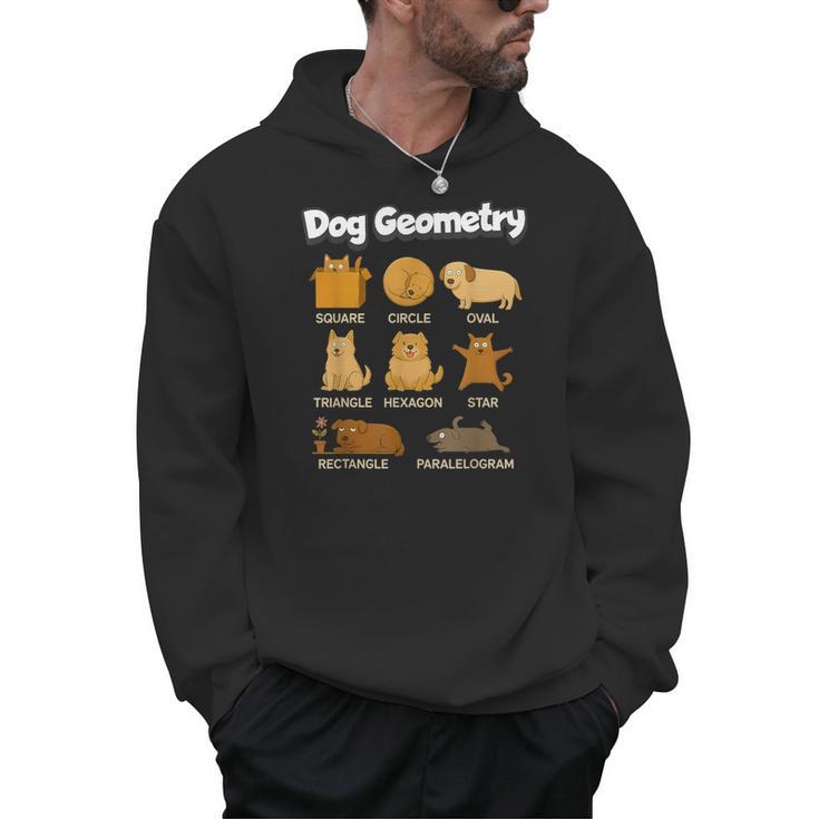Dog Geometry Math Teacher Back To School STEM Humor Men Hoodie