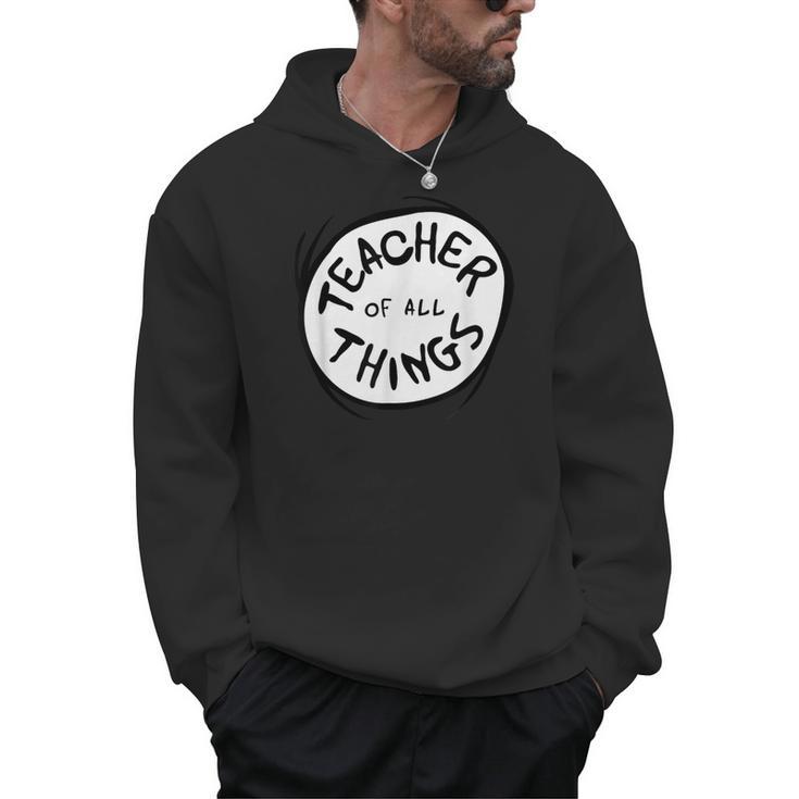 Dr Seuss Teacher Of All Things Red Emblem Men Hoodie