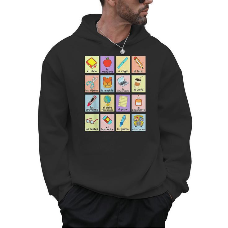Dual Language Crew Bilingual Spanish Teacher Back To School For Men Women Men Hoodie