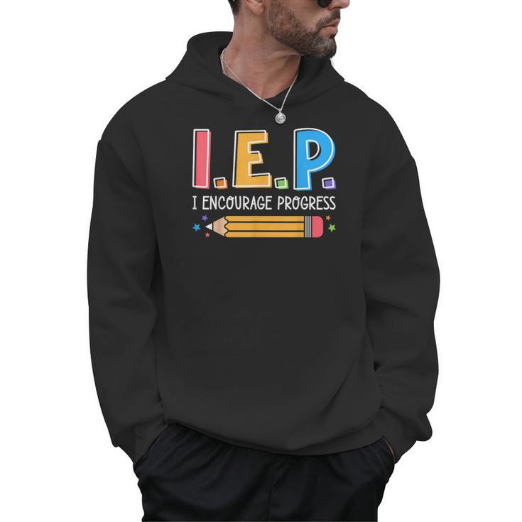 I E P I Encourage Progress Special Education Teacher Men Hoodie