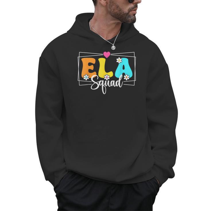 ELA Squad Teacher Back To School English Language Arts Men Hoodie