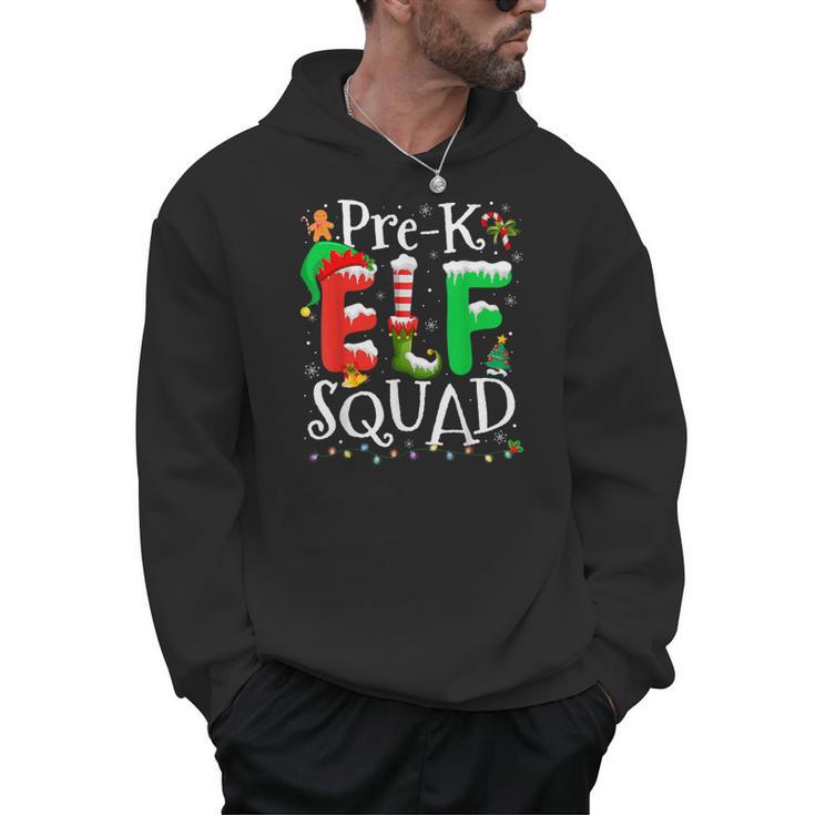 Elf Squad Pre-k Teacher Christmas Child Xmas Men Hoodie