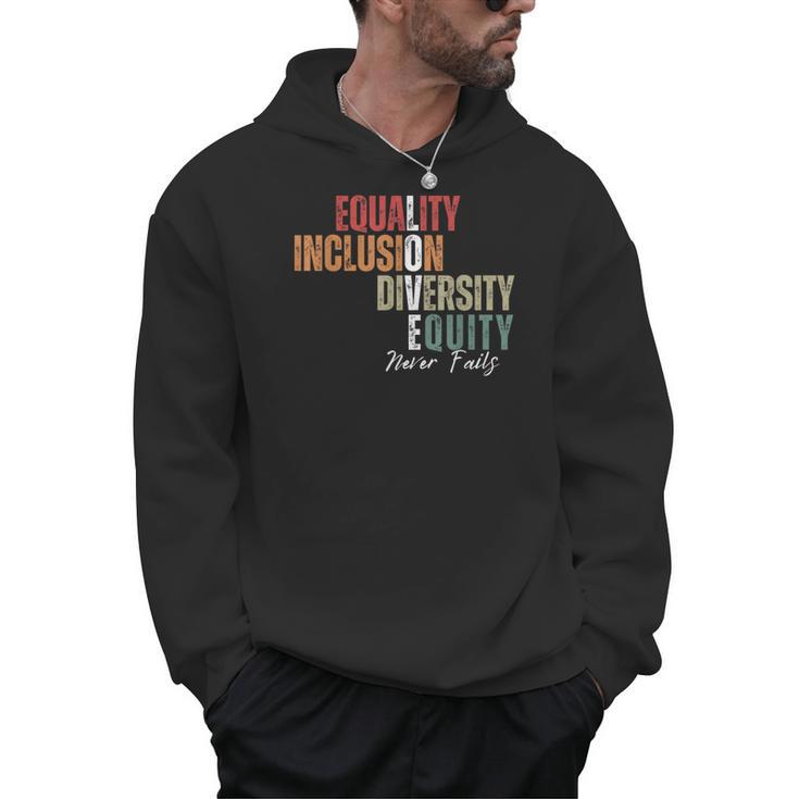 Equality Inclusion Diversity Equity Love Never Fails Teacher Men Hoodie