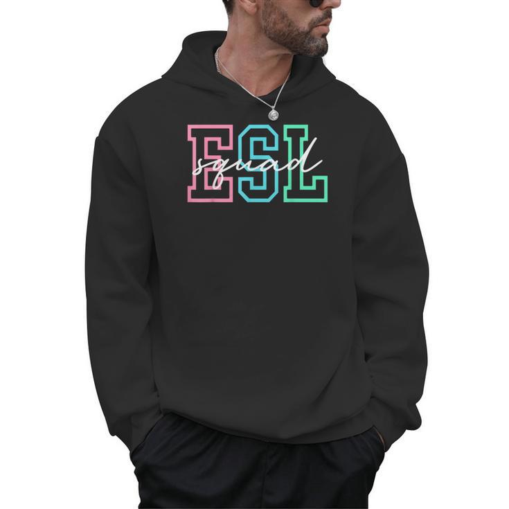 ESL Squad Teacher English As A Second Language Men Hoodie