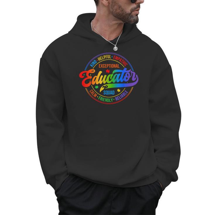Exceptional Educator Squad Special Education Teacher Autism Men Hoodie