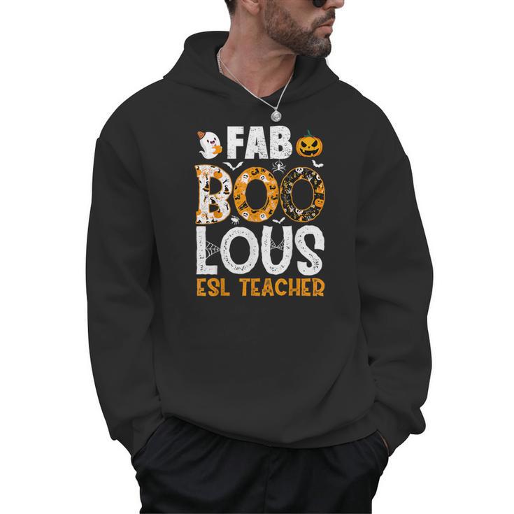 Faboolous ESL ESOL Teacher Spooky Teacher Halloween Costume For Men Women Men Hoodie