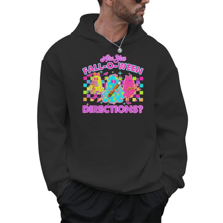 Are You Fall-O-Ween Directions Teacher Ghost Halloween Men Hoodie