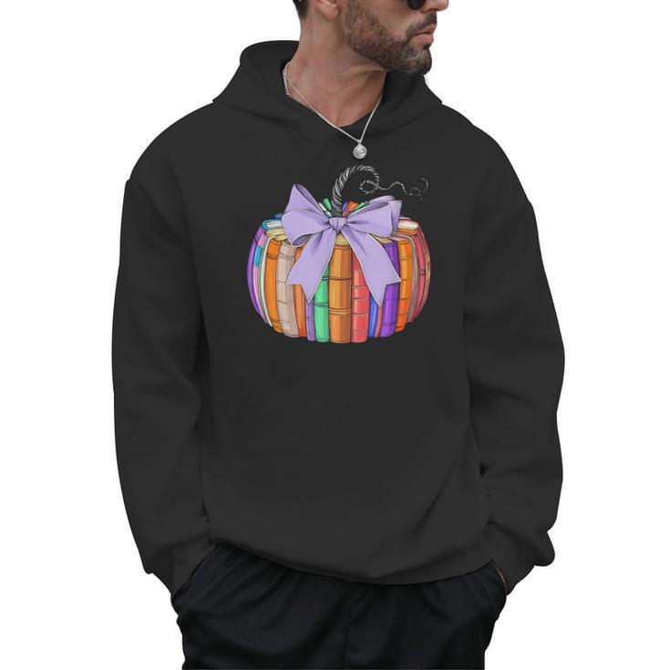 Fall Pumpkin Books Lover Halloween Teacher Teaching Staff Men Hoodie