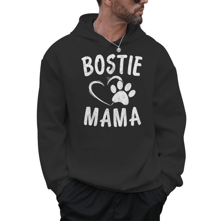 Fun Bostie Mama Dog Lover Apparel Boston Terrier Mom Men Hoodie