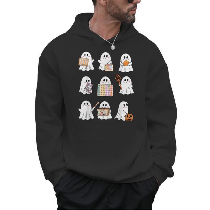 Ghost Speech Therapy Teacher Spooky Season Halloween Men Hoodie