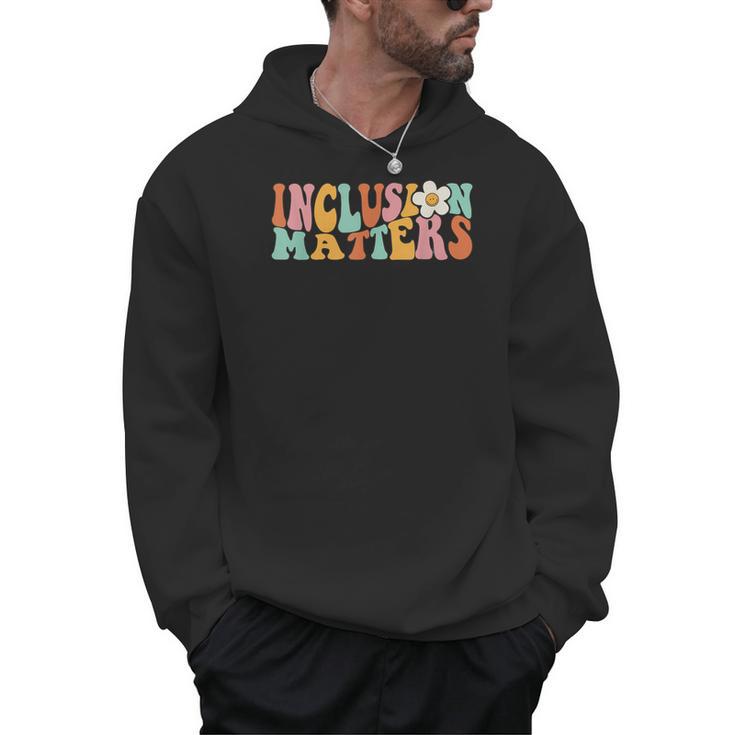 Gnoovy Vintage Inclusion Matters Special Education Teacher Men Hoodie