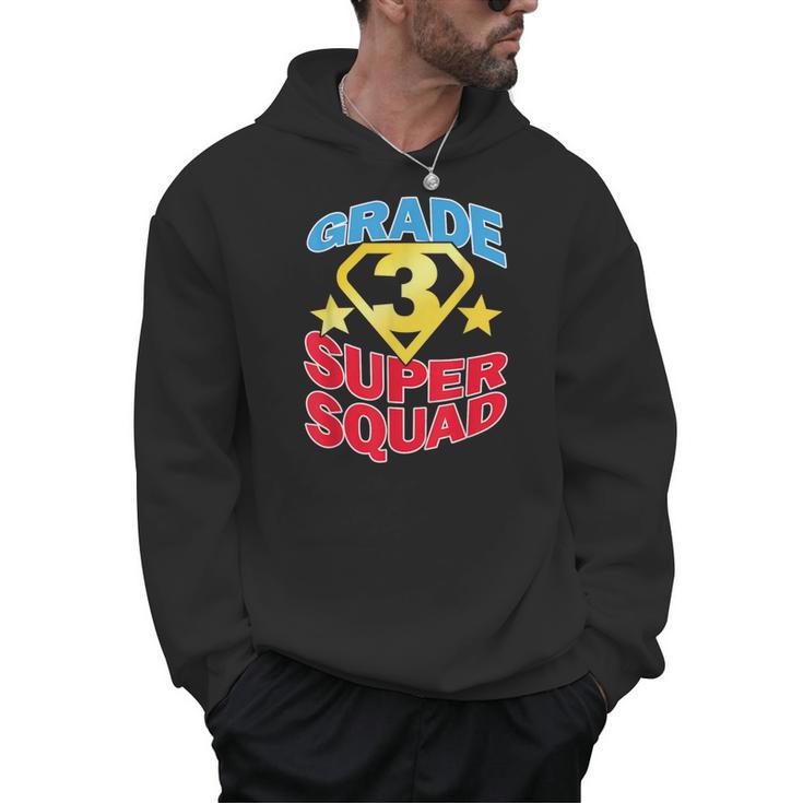 Grade 3 Super Squad Superhero Teacher Team Men Women Girls Kids Men Hoodie