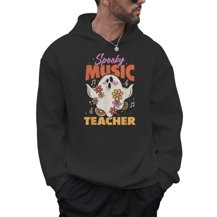Groovy Faboolous Spooky Music Teacher Halloween Men Women Men Hoodie