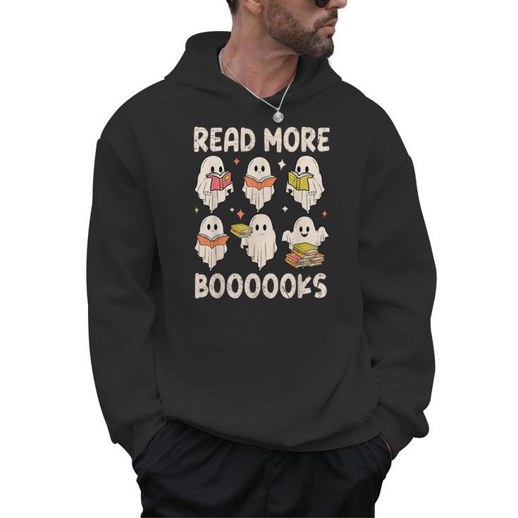Groovy Halloween Ghost Read More Boooooks Librarian Teacher For Men Women Kids Men Hoodie