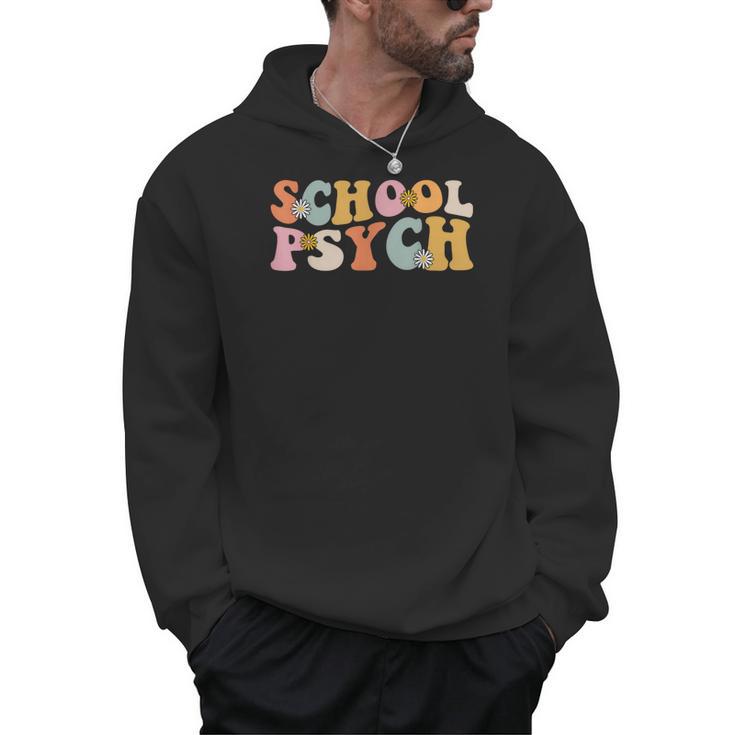 Groovy Retro School Psych Teacher School Psychologist For Men Women Girls Kids Men Hoodie