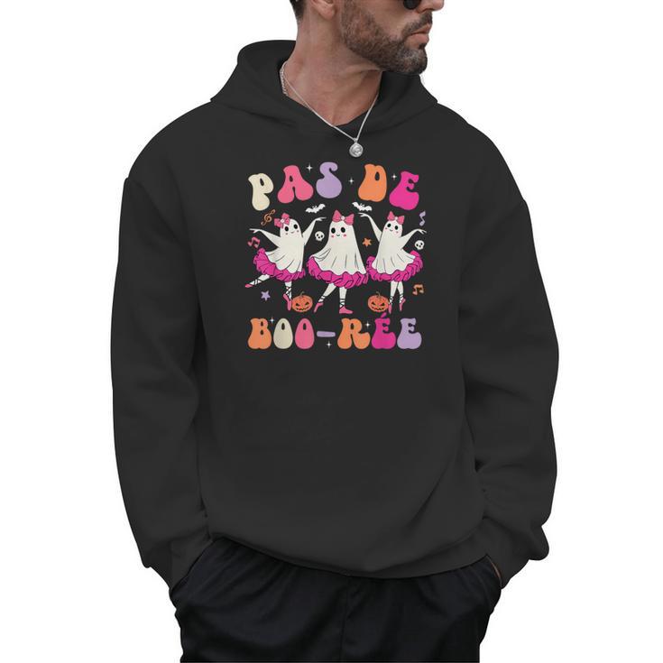 Halloween Dance Teacher Pas De Boo-Ree Ghost Ballet Dancer Men Hoodie