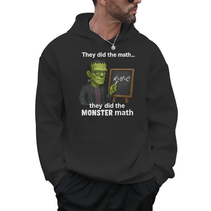 Halloween Monster Math Pun Teacher Humor Men Hoodie