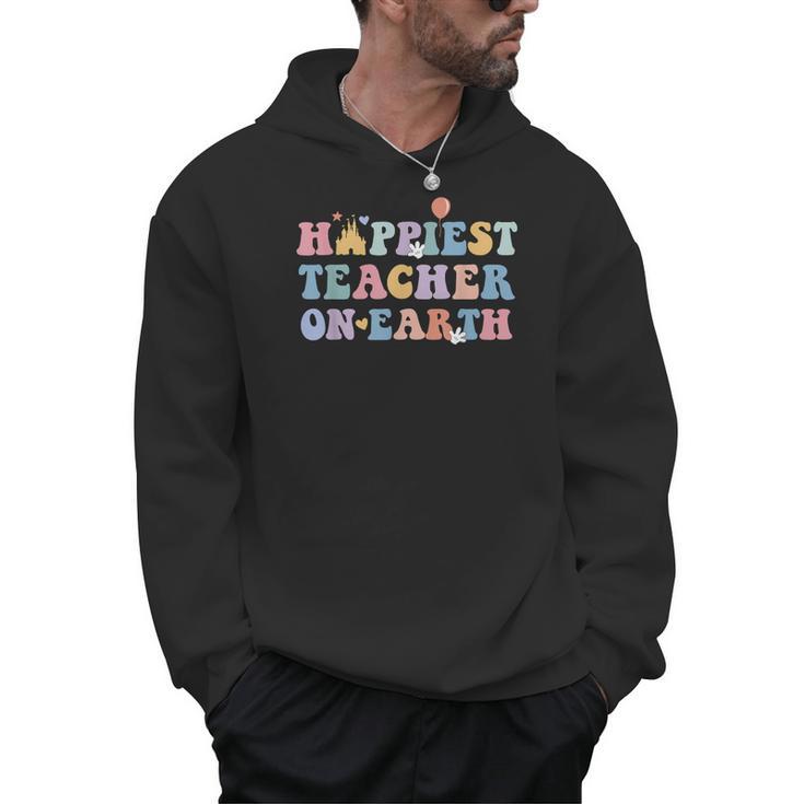 Happiest Teacher On Earth First Day Of School Back To School Men Hoodie