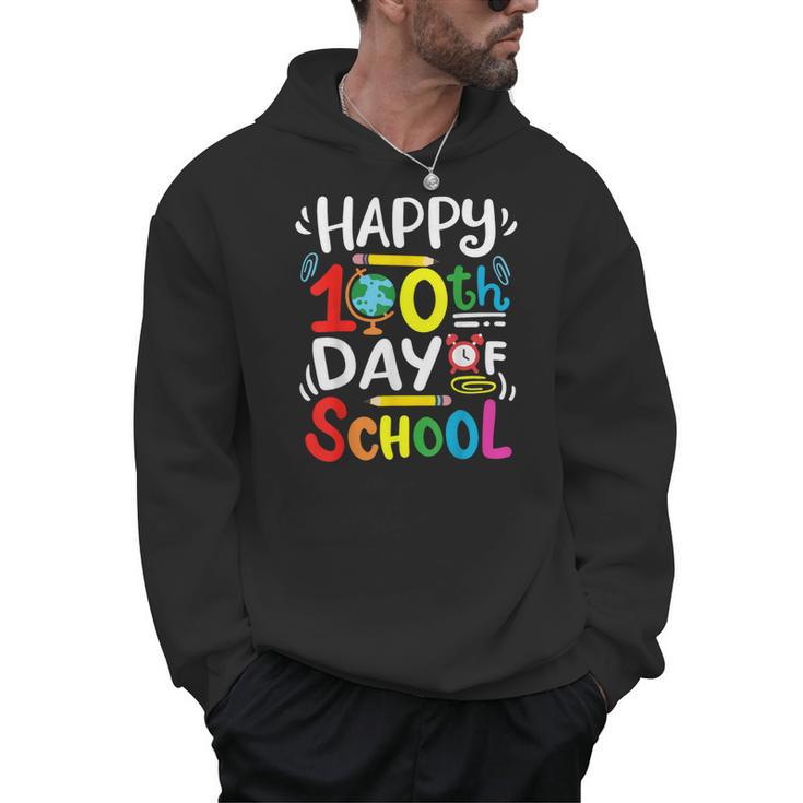 Happy 100th Day Of School 100 Days Of School Teacher Student Men Hoodie