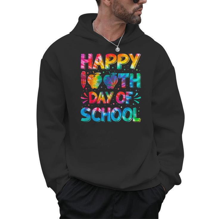Happy 100th Day Of School Teacher Student 100 Days Tie Dye Men Women Kids Men Hoodie