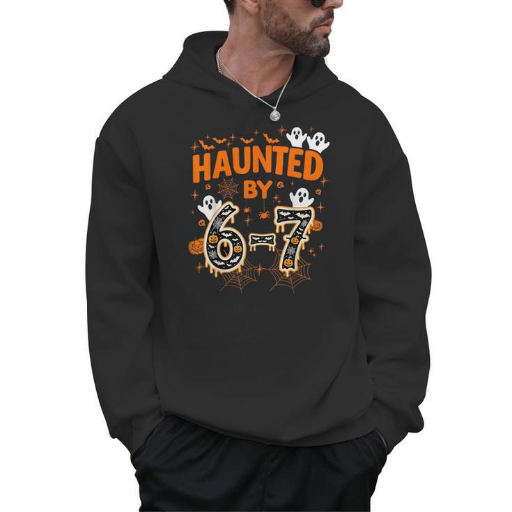 Haunted By 6-7 Halloween Math Teacher Joke Men Hoodie