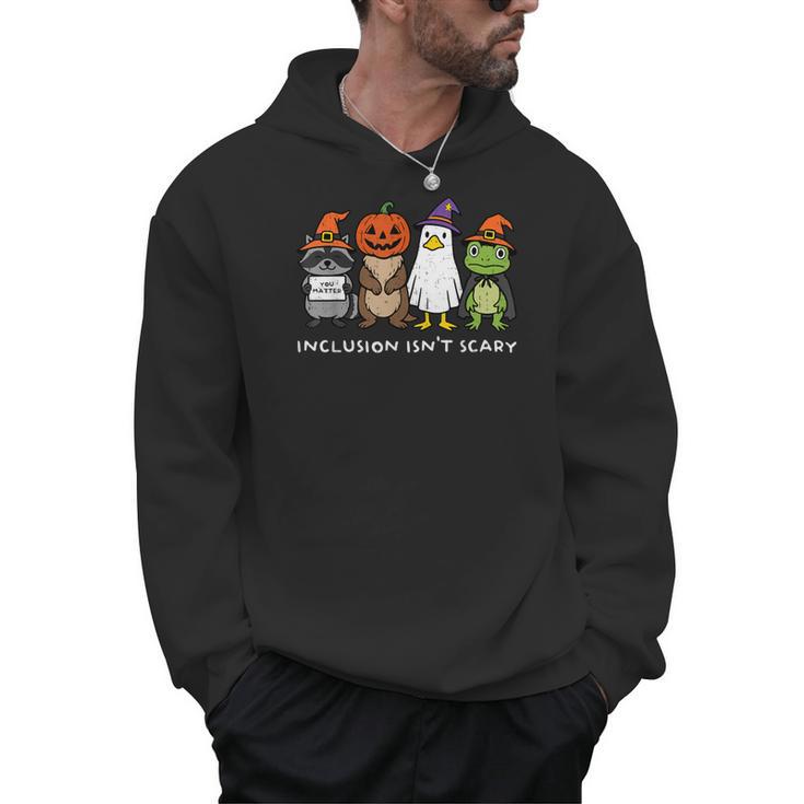 Inclusion Isn't Scary SLP Halloween Sped Teacher Animal Men Hoodie