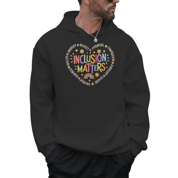 Inclusion Matters Special Education Teacher Autism Awareness Men Hoodie