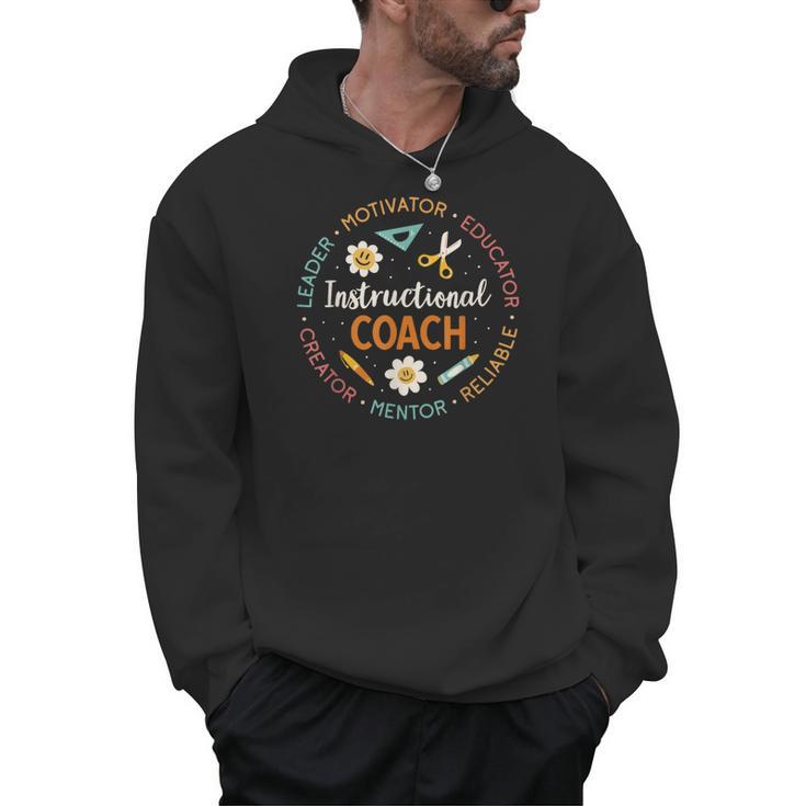 Instructional Coach Back To School Teacher Men Hoodie