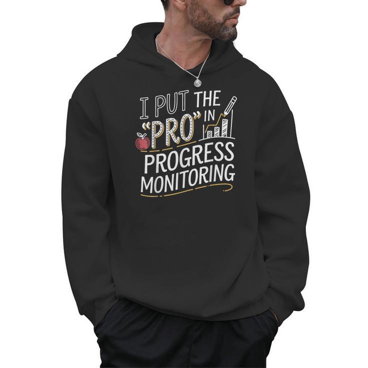 Intervention Teacher Progress Monitoring Intervention Men Hoodie