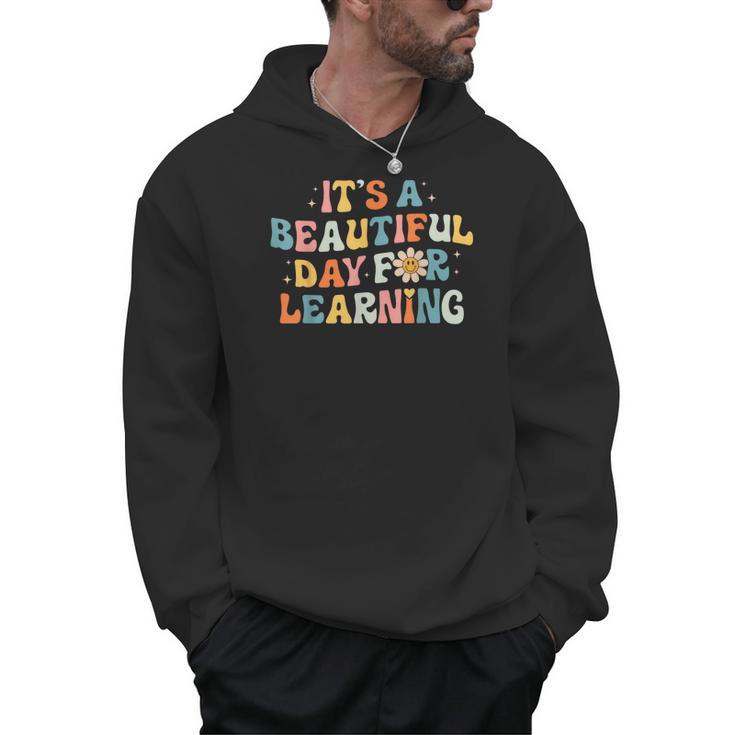 It's Beautiful Day For Learning Retro Teacher Women Men Men Hoodie
