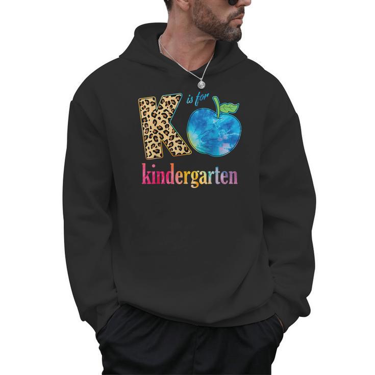 K Is For Kindergarten Teacher Tie Dye Back To School Kinder For Men Women Girls Kids Men Hoodie