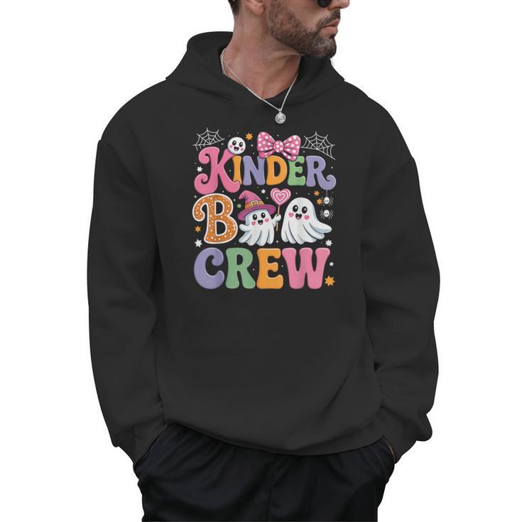 Kinder Boo Crew Kindergarten Teacher Student Halloween Men Hoodie