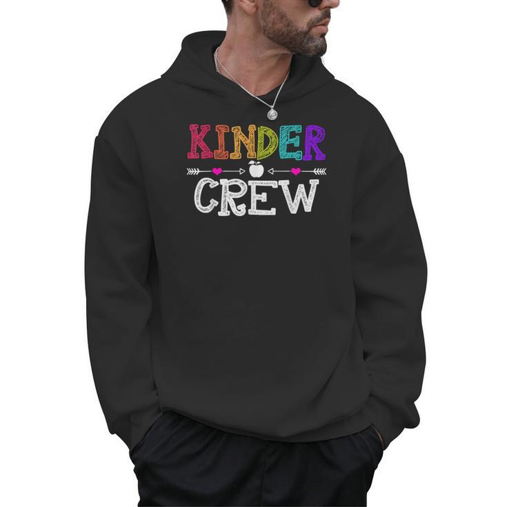 Kinder Crew Kindergarten Teacher 1st Day Of School Men Hoodie