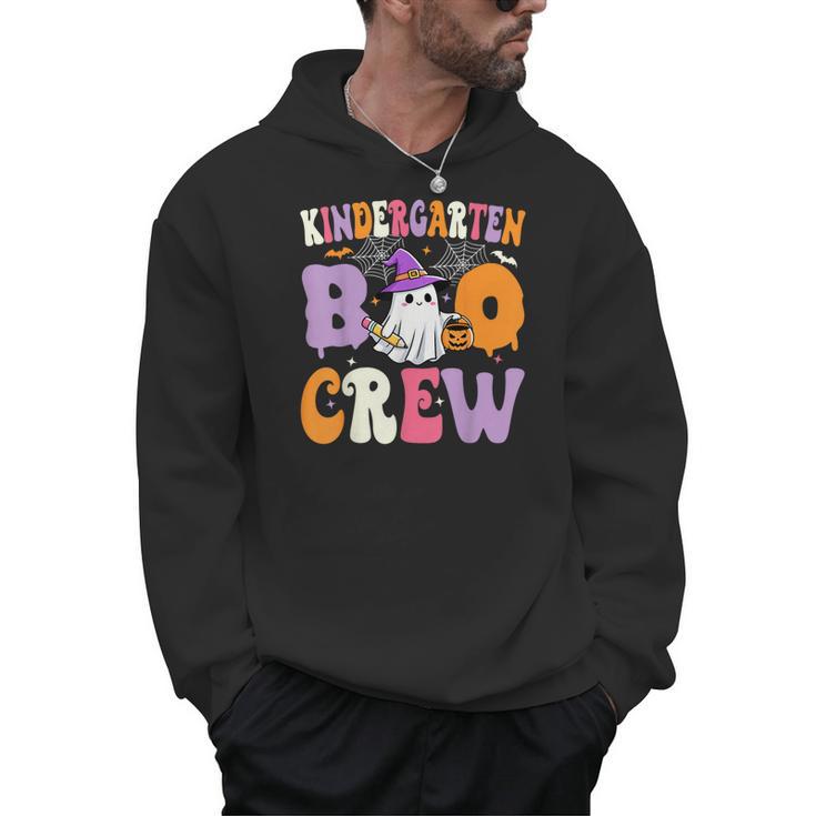 Kindergarten Boo Crew Spooky Kindergarten Halloween Teacher Men Hoodie