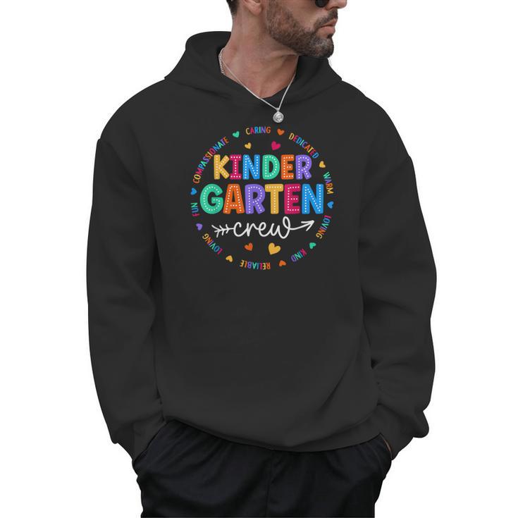Kindergarten Crew Back To School Kindergarten Teacher Kids Men Hoodie