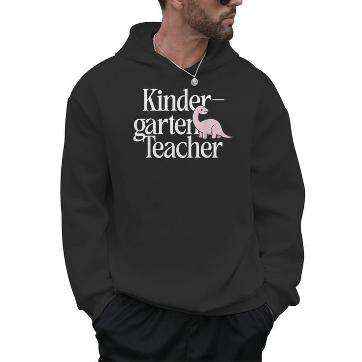 Kindergarten Teacher Dinosaur Back To School Men Hoodie
