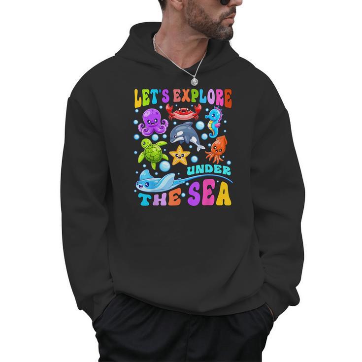 Let's Explore Under The Sea Back To School Student Teacher Men Hoodie