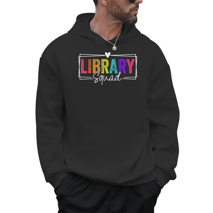 Library Squad Team Librarian Teacher Book Lover Men Hoodie