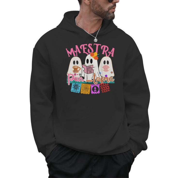 Maestra Pantasmas Conchas Teacher Mexican Halloween Men Hoodie