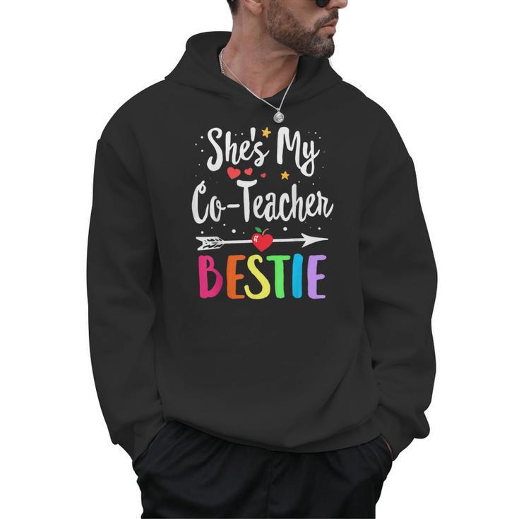 Matching Co-Teacher Best Friend She's My Bestie Work Team Men Hoodie