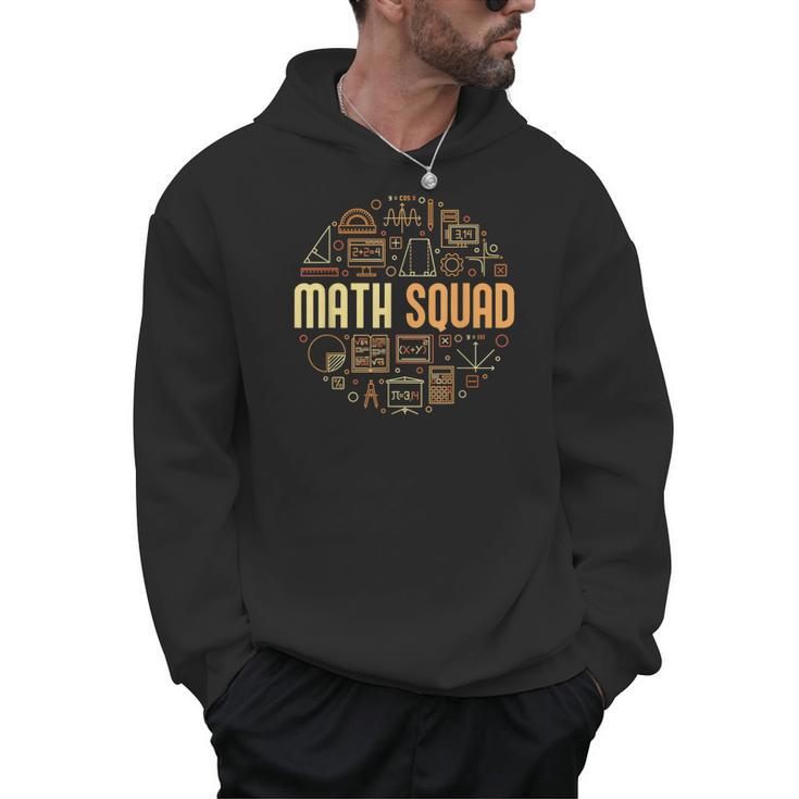Math Squad For Teacher Or Student Mathematics Men Women Kids Men Hoodie