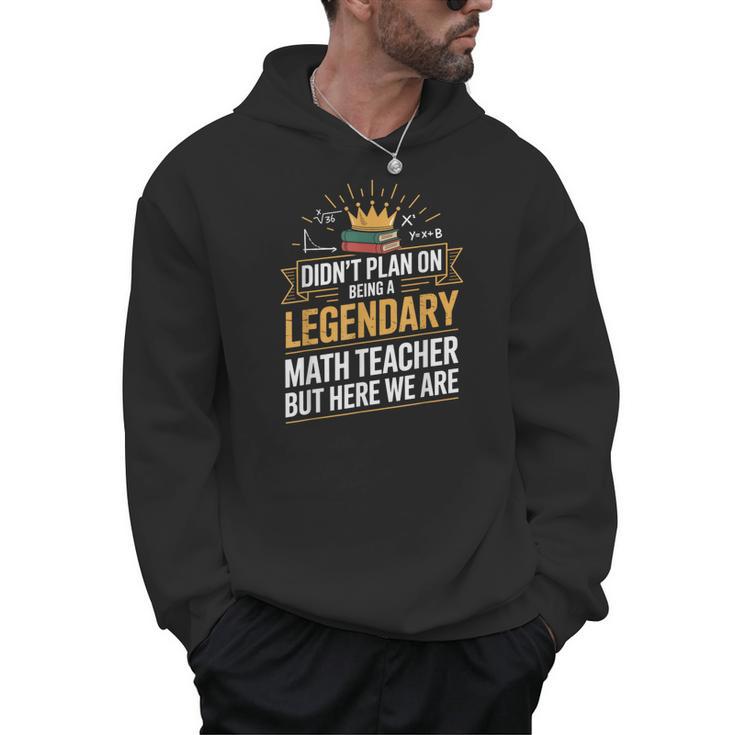Math Teacher For Algebra Lovers Mathematics Men Hoodie