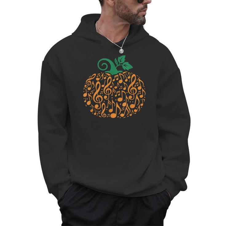 Music Notes Pumpkin Music Teacher Halloween Men Hoodie