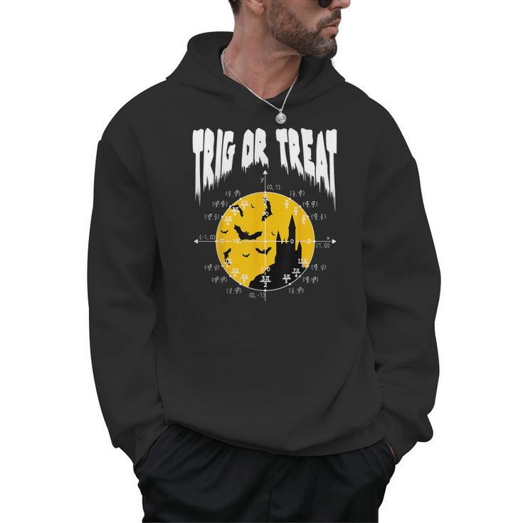 Nerdy Trig Or Treat Halloween Costume Math Teacher Men Hoodie